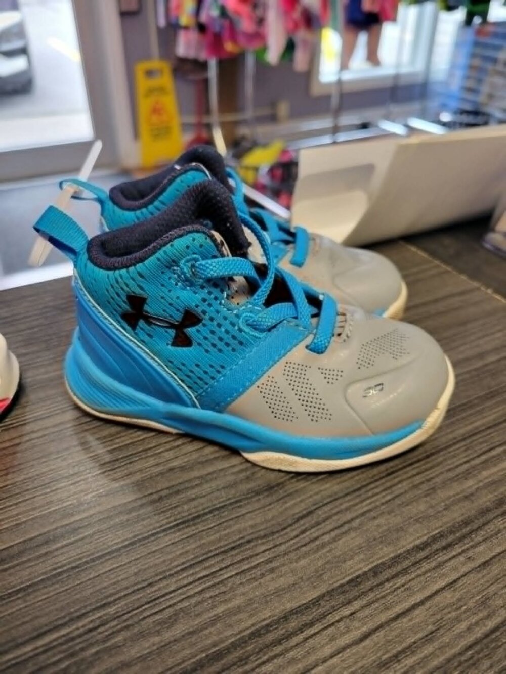 Under Armour Curry 2 TD Electric Blue Toddler Basketball Shoes Size 5T